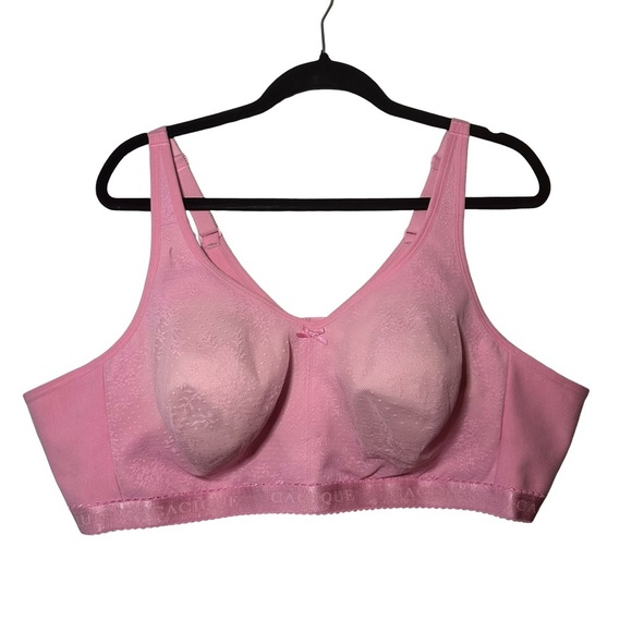 Cacique Lane Bryant Size 54B Unlined Full Coverage No Wire Light Pink Bra - Picture 1 of 10